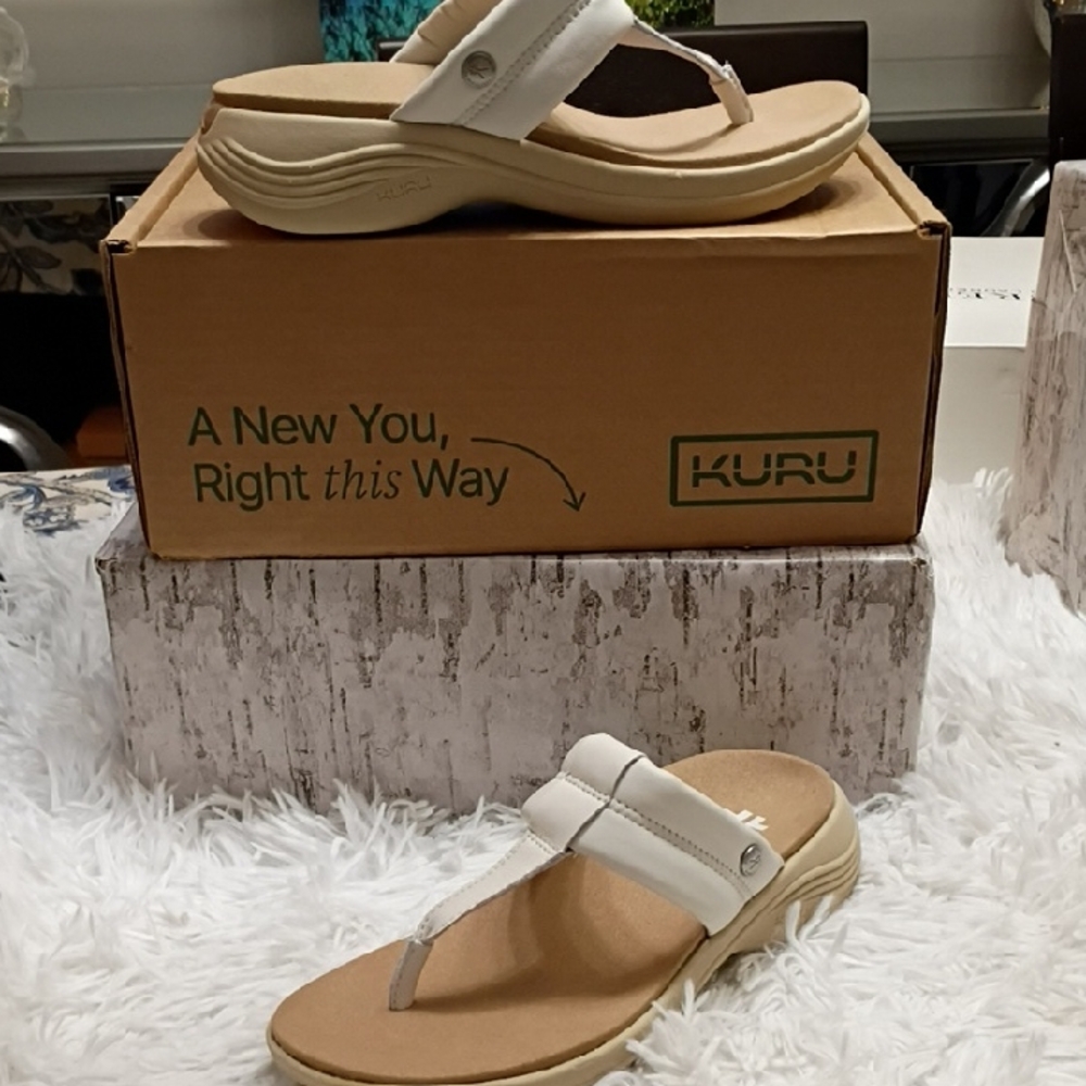 Kuru Cloud Coda Suvi Women's Sz 9 M Orthopedic Plantar Fasciitis Sandals 🆕